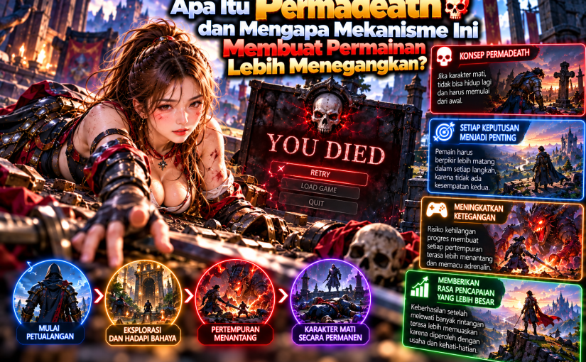 Apa Itu Permadeath dan Mengapa Mekanisme Ini Membuat Permainan Lebih Menegangkan?